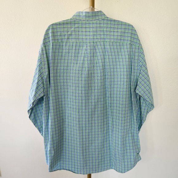 Vineyard Vines Classic Fit Murray Shirt Mens Size XL Blue Green Plaid - Picture 6 of 6